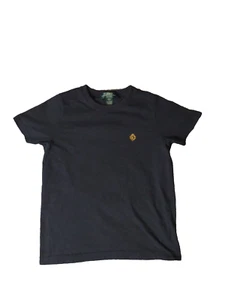 Camiseta Ralph Lauren Petite P Negra Con Emblema Estilo Real Y2K  - Imagen 1 de 14