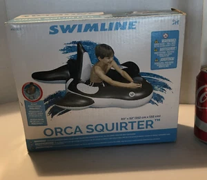 "Pistola ad acqua gonfiabile orca squirter pipistrello giocattolo piscina NOS in scatola 60x52""" - Foto 1 di 6