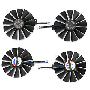Fan For ASUS STRIX DUAL RX 580 O4G RX580 O8G Gaming 4PIN 13 blades Cooling Fan