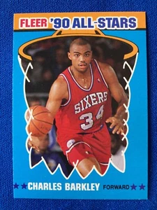 1990 Fleer Basketball CHARLES BARKLEY - All Star 1 Philadelphia 76ers - Picture 1 of 2