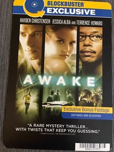 Awake Alba BLOCKBUSTER VIDEO Exclusive BACKER CARD 5.5"X8" NO MOVIE - Picture 1 of 1