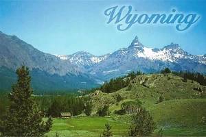 Postal WY Wyoming Piloto e Jefe de Picos de Índice Joseph Hwy Sin Usar COMO NUEVA - Imagen 1 de 1