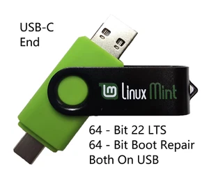 Linux Mint 22 LTS 64 Bit bootfähiger 8 GB USB-Stick und Installationsanleitung - Bild 1 von 7