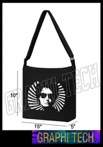 gustavo cerati de musica ligera morral negro black bag strap crossbody - Picture 1 of 9