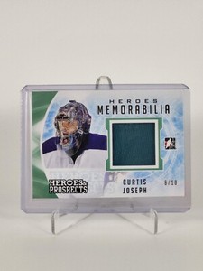 2016-17 Leaf In The Game Heroes & Prospects Emerald Jersey Curtis Joseph /10