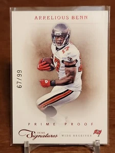 2012 Prime Signatures Prime Proof ARRELIOUS BENN #/99 Tampa Bay Buccaneers - Picture 1 of 2