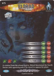 Doctor Who kämpft in der Zeit ultimative Monster - seltene "Eldrad"-Karte #675 - Bild 1 von 1