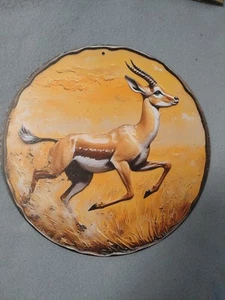 Türschild Blechschild Metall Wandbild Antilope 20x20cm In- Outdoor - Bild 1 von 1