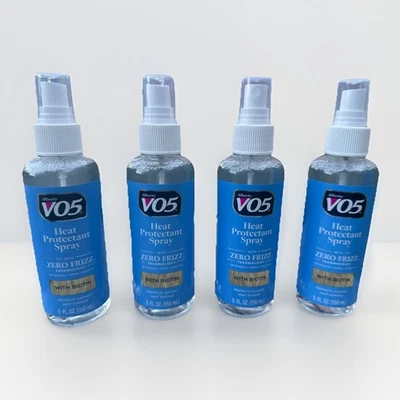 4x Alberto VO5 Spray Protector de Calor con Biotina Zero Frizz 5oz Cada Juego Raro Foto 1 de 4