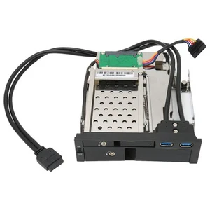 Hard Disk Enclosure Dual Ports LED Indicator Shockproof Reliable Easy To Use Fit - Afbeelding 1 van 22