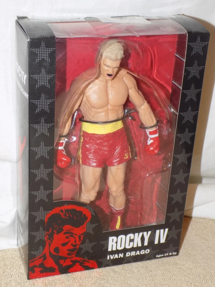 NECA Rocky 40th Anniversary Series 2 Ivan Drago 18cm Action Figure Yellow Shorts