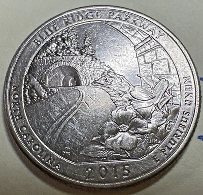 2015 D Blue Ridge Parkway Washington Quarter 25C 7774N - Image 1 of 3