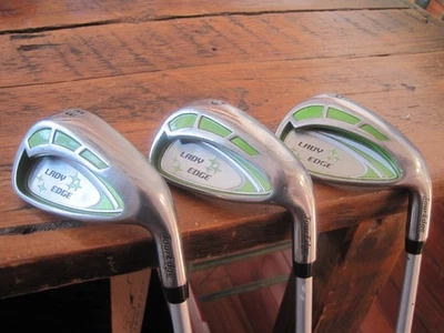 Juego de palos de golf Tour Edge Lady Edge hierro 8 9 PW cuña grafito varillas verdes Foto 1 de 4