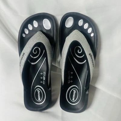 Aerosoft Women’s Sandals Size 36/ 5.5 US Flip Flop Glitter Comfort Arch Support - Image 1 of 4