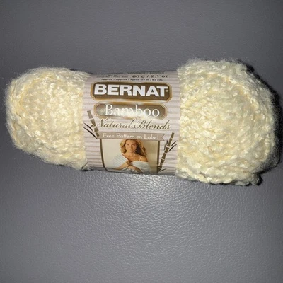 Bernat Bamboo Natural Blends Yarn 2.1oz * 63yds *Corn/maise - Image 1 of 3