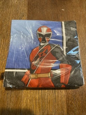 Power Rangers Ninja Acero Cumpleaños Fiesta Suministros Vajilla Servilletas 16ct. Foto 1 de 2