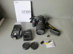 Nikon D7100 24.1MP Digital SLR Camera w/Nikkor AF-S 18-140mm VR, WU-1a & SB-800 - Picture 1 of 18