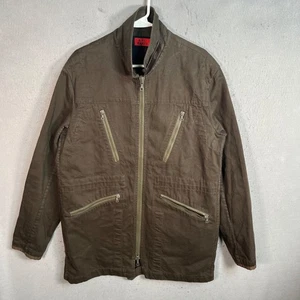 A.P.C. x Kanye Mens Medium Olive Green Swiss Army Parka Jacket Cotton - Picture 1 of 15