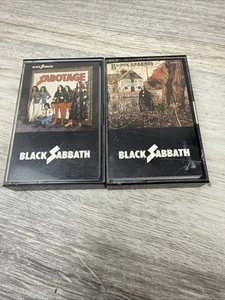 BLACK SABBATH HEAVY METAL CASSETTE LOT SELF TITLED AND PARANOID IRELAND RARE - Picture 1 of 5
