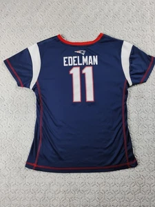 New England Patriots Julian Edelman Mädchen Glitzer Trikot Größe Large 10/12 neu ohne Etikett - Bild 1 von 11