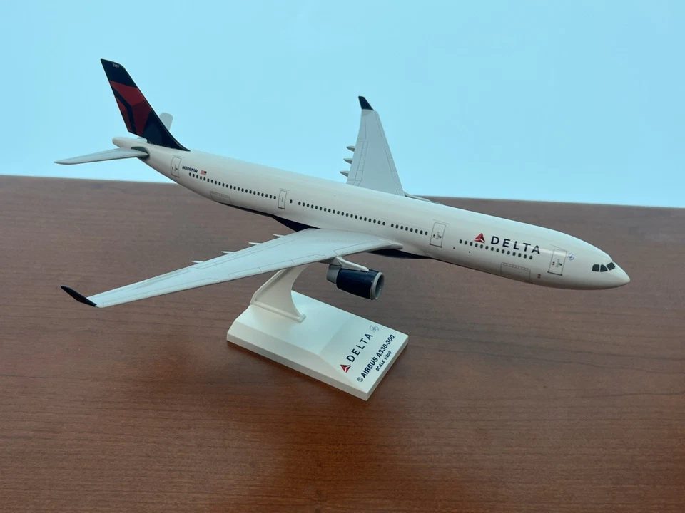 Large & Impressive Delta Airbus A330-300 1/200 Scale Desktop Travel Agency Model - Image 1 of 4
