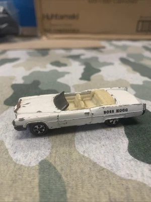 Coche de juguete vintage 1981 blanco ERTL Boss Hogg's Cadillac Foto 1 de 4