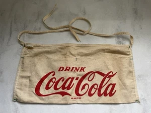 Medio delantal vintage de Coca-Cola Bone-Crow Company anuncio de Waco Texas - Imagen 1 de 6