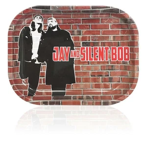 Jay and Silent Bob on the Wall Rolling Tray - Large - 13.5" x 11" Inches - Picture 1 of 1