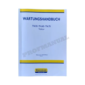 NEW HOLLAND T4.55 T4.65 T4.75 MANUALE RIPARAZIONE TRATTORE #2 - Foto 1 di 8