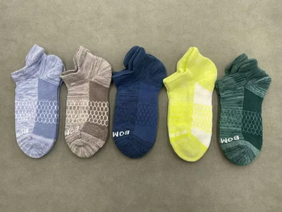 5 Pairs Bombas Women's Honeycomb Ankle Socks Size small 5 Colors - Image 1 of 3