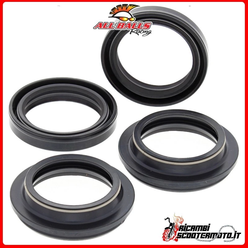 KIT PARAOLI E PARAPOLVERE FORCELLA ALL BALLS YAMAHA FZ600 1986-1988 56-121#215 - Изображение 1 из 1