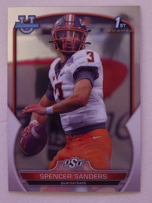 2022 Bowman University Chrome - Spencer Sanders #81 (RC) - Image 1 of 2