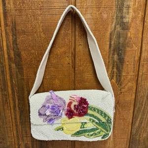 Bolso de hombro floral con cuentas hecho en la India viral - Imagen 1 de 5