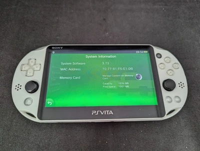 B381 Sony PS Vita PCH-2000 console Black x White Handheld system PSV - Image 1 of 4
