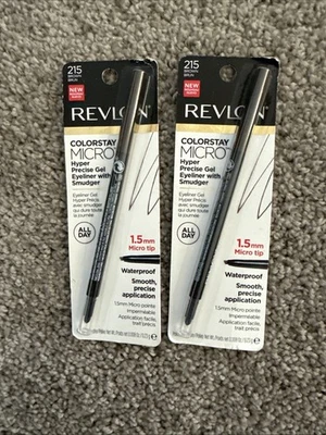 2 pack Revlon ColorStay Micro Hyper Precision Gel Eyeliner In  215 Brown 0.23g - Image 1 of 2