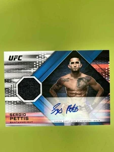 2019 TOPPS UFC KNOCKOUT SERGIO PETTIS AUTO RELICS /150 MEM - Picture 1 of 10