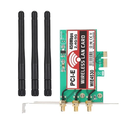 450Mbps For 5300 WIE4530 Main Control Wireless Desktop Network Card 2 DW - Image 1 of 4