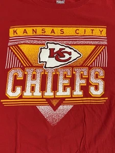 Kansas City KC Chiefs NFL Arrowhead Majestic Short Sleeve T-Shirt Mens XL EUC - Picture 1 of 5