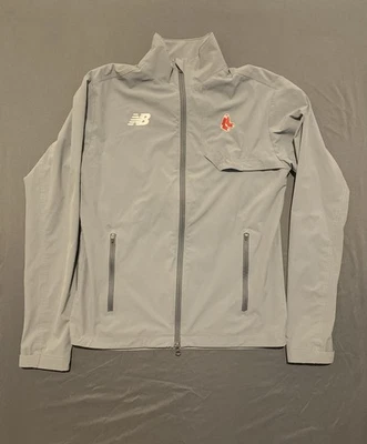 New Balance Boston Red Sox Training Jacket Mens S Breathable Athletic Full Zip - Image 1 of 4