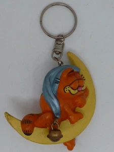 PVC Kunststoff Figur GARFIELD DIE KATZE SCHLÜSSELANHÄNGER MOND - Bild 1 von 5