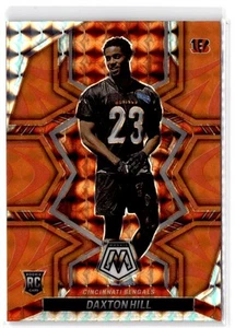2022 Panini Mosaic Daxton Hill RC #378 Mosaic Reactive Orange Cincinnati Bengals - Picture 1 of 2