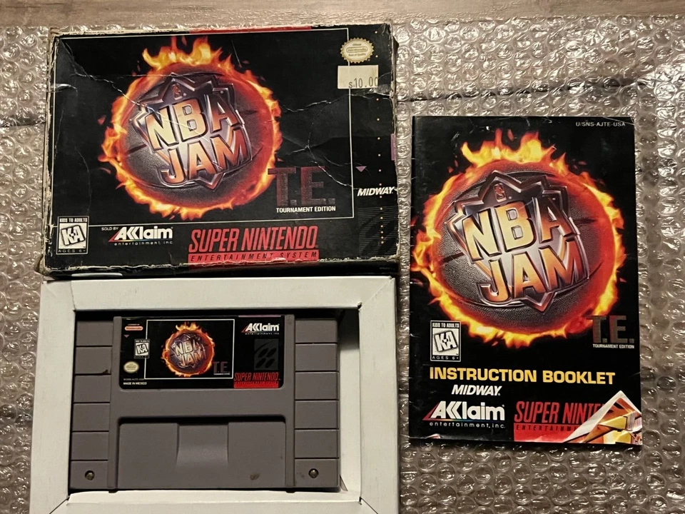 NBA Jam: Tournament Edition (Super Nintendo Entertainment System, 1995) CIB - Image 1 of 4