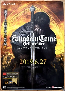 Kingdom Come Deliverance RARE PS4 51.5cm x 73cm Japanese Promotional Poster - Picture 1 of 1