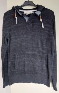 H&M Kapuzen Pullover Herren Blau meliert Größe M Top Zustand - Bild 1 von 3