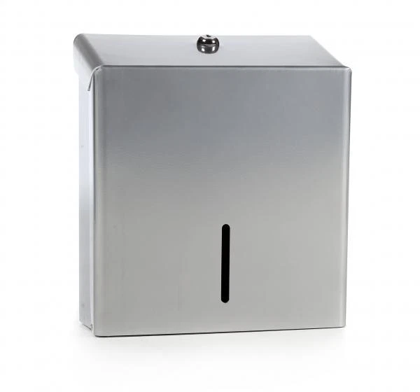 METAL Silver Finish C Fold Paper Hand Towel Dispenser