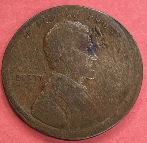 1910 Wheat Cent Struck % Off-Center Cover