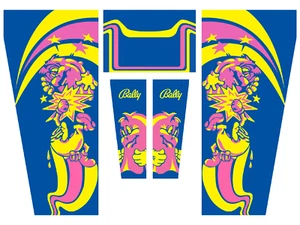 Bally Mr Mrs Pac Man Pinball Machine CABINET Decal Set - Picture 1 of 1