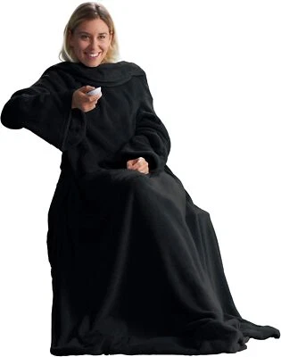 CelinaTex TV-Decke mit Ärmeln und Fußtasche Flauschige Kuscheldecke XL 170 x 200 - Bild 1 von 4