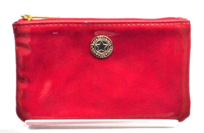 MAKE UP ZIP POUCH CANDY APPLE RED SHINY VINYL VINTAGE bareMinerals  Foto 1 de 4