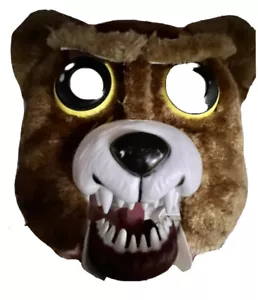 Sir Growls A Lot Costume Mask Kids Feisty Pets Halloween Scary Bear With Teeth - Picture 1 of 3